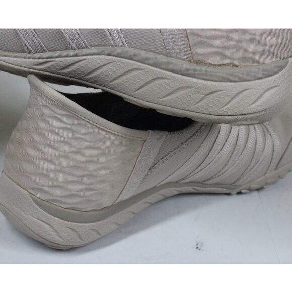 Skechers Breathe-Easy - Roll-With-Me Textile Women's 9 Taupe Trainers - Picture 6 of 7